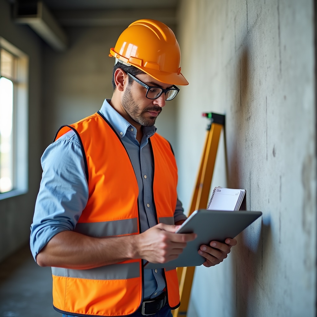 Quality inspection on construction site